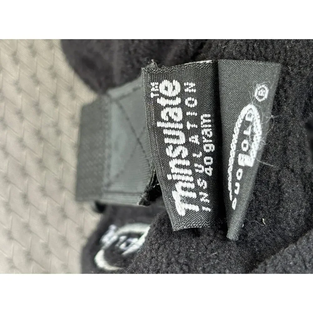 Thinsulate Gloves Mens XL Black Waterproof Fleece 40g Winter Ski Grip Hiking